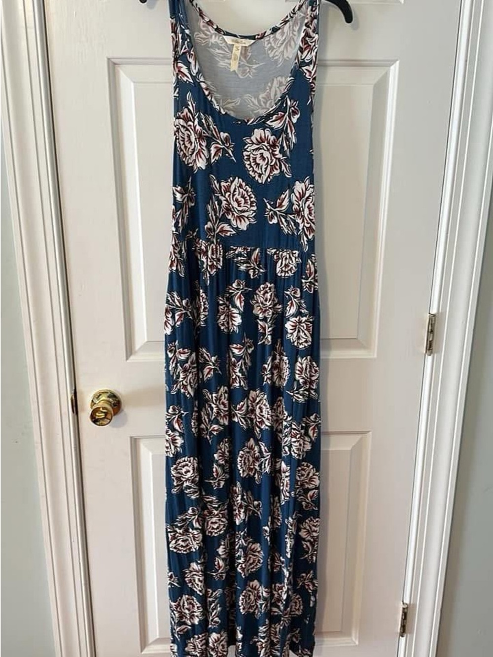 Matilda Jane Along the Beach Maxi Dress in Teal Blue